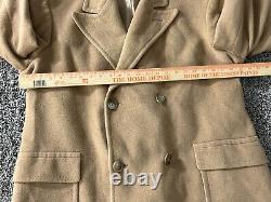 Polo University Club Ralph Lauren Trench Coat Men Camel Double Breasted Vintage