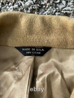 Polo University Club Ralph Lauren Trench Coat Men Camel Double Breasted Vintage