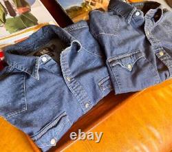 Polo Western Ralph Lauren Denim Vintage Snap Button Down RRL Large. 2 for sale