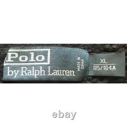Polo by Ralph Lauren Snow pattern Turtleneck knit sweater Size XL black vintage