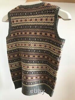 Polo by Ralph Lauren (Vintage) Fairisle Sleeveless Knit Vest Size M (34 p2p)