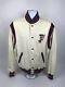 Rare Htf Vtg 90s Polo Ralph Lauren P-wing Ivory Varsity Jacket Size Medium