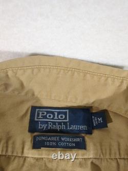 RARE Polo Ralph Lauren River Guide Sportsman Dungaree Workshirt Med VINTAGE