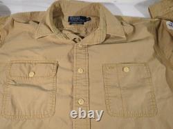 RARE Polo Ralph Lauren River Guide Sportsman Dungaree Workshirt Med VINTAGE