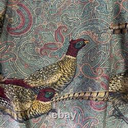 RARE Polo Ralph Lauren Silk Skirt Size 8 Pheasant Hunting Paisley Midi Vintage