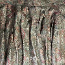 RARE Polo Ralph Lauren Silk Skirt Size 8 Pheasant Hunting Paisley Midi Vintage