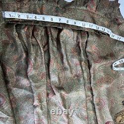 RARE Polo Ralph Lauren Silk Skirt Size 8 Pheasant Hunting Paisley Midi Vintage