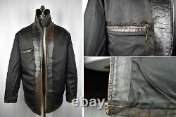 RARE VTG Men's RRL Polo Ralph Lauren Jacket Double RL Thick Distressed Leather L
