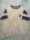 Rare Vintage Polo Ralph Lauren Blue And White Uni Crest Sweatshirt