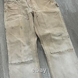 RARE Vintage Polo Ralph Lauren Double Knee Workwear Pants 36x30 Sun Faded