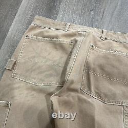 RARE Vintage Polo Ralph Lauren Double Knee Workwear Pants 36x30 Sun Faded