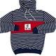 Rare Vintage Polo Ralph Lauren Hoodie Rl-93 Sportsman Stripe Sz Large Euc