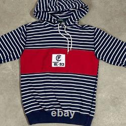 RARE Vintage Polo Ralph Lauren Hoodie RL-93 Sportsman Stripe Sz Large EUC