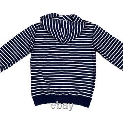 RARE Vintage Polo Ralph Lauren Hoodie RL-93 Sportsman Stripe Sz Large EUC