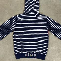 RARE Vintage Polo Ralph Lauren Hoodie RL-93 Sportsman Stripe Sz Large EUC