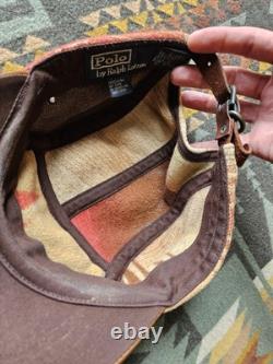 RARE Vintage Polo Ralph Lauren Southwestern Blanket Beacon Cap 2000s Atrium NYC