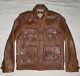 Rrl Double Ralph Lauren Battalion Military Leather Bomber Jacket Coat Vtg Polo M