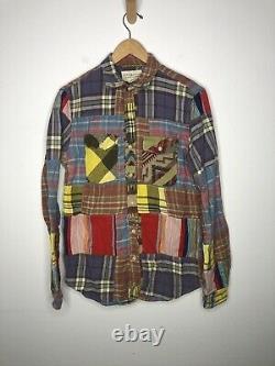 Ralph Lauren D&S Small Shirt Aztec Indian Hunting VTG RRL Patchwork Polo Navajo