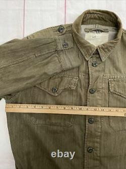 Ralph Lauren Denim & Supply Military Army Combat Green Polo RRL Vintage Jacket L