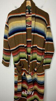 Ralph Lauren Indian RRL Aztec Southwestern Sweater Jacket Polo Robe Serape VTG