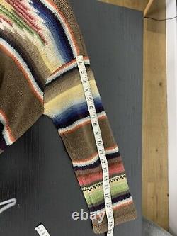 Ralph Lauren Indian RRL Aztec Southwestern Sweater Jacket Polo Robe Serape VTG