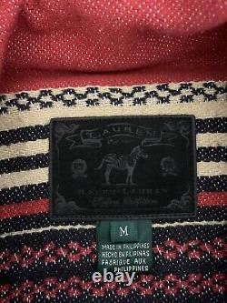 Ralph Lauren Jacket VTG Hunting Chore Polo Country Indian Serape RRL Aztec Red