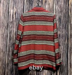 Ralph Lauren Jacket VTG Hunting Chore Polo Country Indian Serape RRL Aztec Red