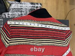 Ralph Lauren Jacket VTG Hunting Chore Polo Country Indian Serape RRL Aztec Red