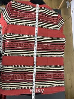 Ralph Lauren Jacket VTG Hunting Chore Polo Country Indian Serape RRL Aztec Red