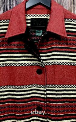 Ralph Lauren Jacket VTG Hunting Chore Polo Country Indian Serape RRL Aztec Red