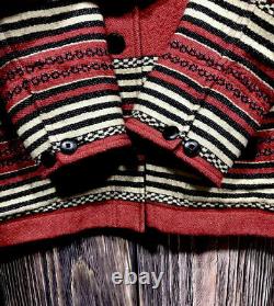 Ralph Lauren Jacket VTG Hunting Chore Polo Country Indian Serape RRL Aztec Red