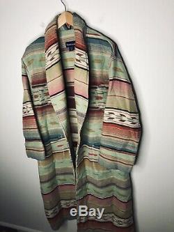 Ralph Lauren Jacket VTG Polo Country Indian Serape RRL Aztec Robe Wrap Sweater