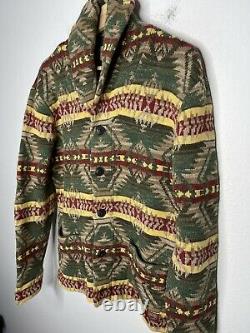 Ralph Lauren Medium Sweater Cardigan Southwestern VtG RRL Polo Navajo Desert