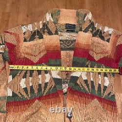 Ralph Lauren Polo Country Native Pattern Knit Gown 80's Vintage Men's XL FLAWS