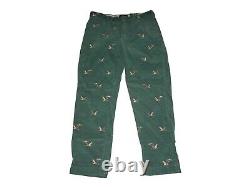 Ralph Lauren Polo Mallard Corduroy Pants 36 x 32 Embroidered Duck Green Vintage