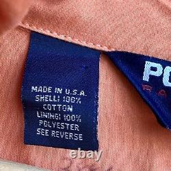 Ralph Lauren Polo Sport Vintage Orange Jacket Men's Sz XL
