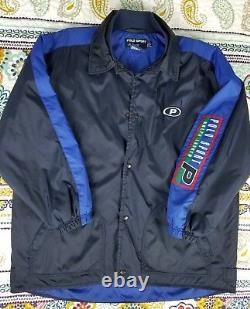 Ralph Lauren Polo Sport Vintage Pepsi stadium Windbreaker Jacket L Spell Out 90s