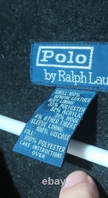 Ralph Lauren Polo Sued Jacket Mens XXL Vintage Wool Lining