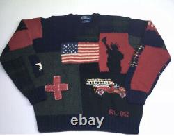 Ralph Lauren Polo Sweater Tribute 911 Collection VTG Men XL. Never Worn, No Tags