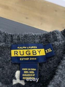 Ralph Lauren Rugby XXL Grey Skull Crossbones Sweater RRL Polo VtG Christmas Knit