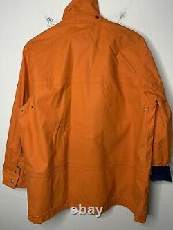 Ralph Lauren Small Orange Fireman Jacket Coat Sailing RRL Polo VTG Rain Rugby