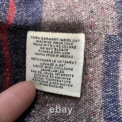 Ralph Lauren Vintage SMALL RRL Polo Denim Supply Blanket Lined Distressed Jacket