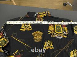 Ralph Lauren XL Black Shirt VTG RRL Military Hunting Rugby Polo Royal Crest XXL