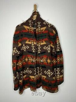 Ralph Lauren XL VTG Indian RRL Aztec Southwestern Sweater Western Polo Country