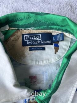 Ralph lauren Polo Riviera Italia Regatta Sailing Shirt 1992 Stadium Vintage Mens