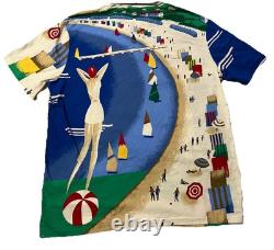 Ralph lauren Polo Riviera Italia Regatta Sailing Shirt 1992 Stadium Vintage Mens