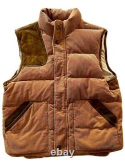 Ralph lauren polo corduroy/leather vintage Patch vest Pwing Bear 1992