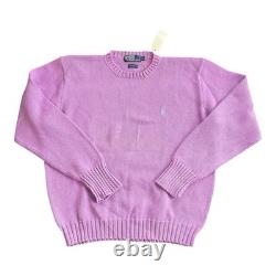 Rare Polo Ralph Lauren Vintage Cotton Knit M2048 Men's Hand Size L NWT 90's