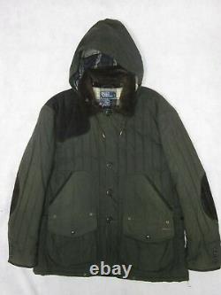 Rare Polo Ralph Lauren Vintage style Military Quilted jacket XXL Hunting coat