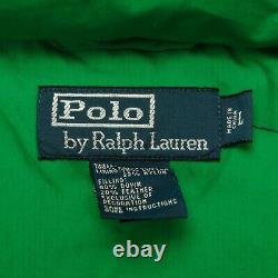 Rare VTG POLO RALPH LAUREN Down Puffer Parka Jacket 90s Green NWT MSRP $325 SZ L